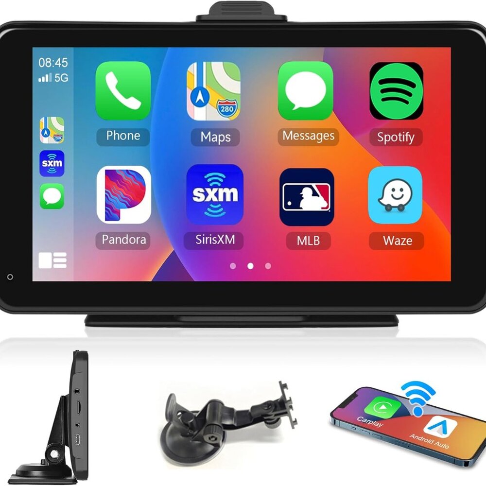 Brand New Podofo 7” Portable CarPlay Screen For Sale